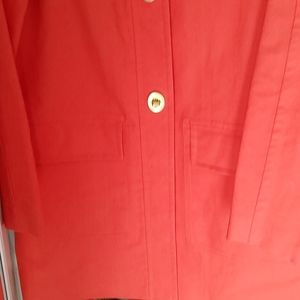 Coach hooded trench rain jacket